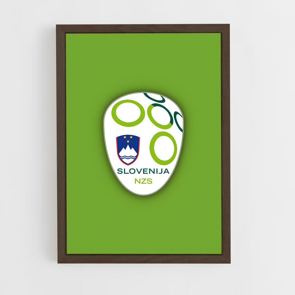 ap-slovenia national football team-3 cadre Bois foncé