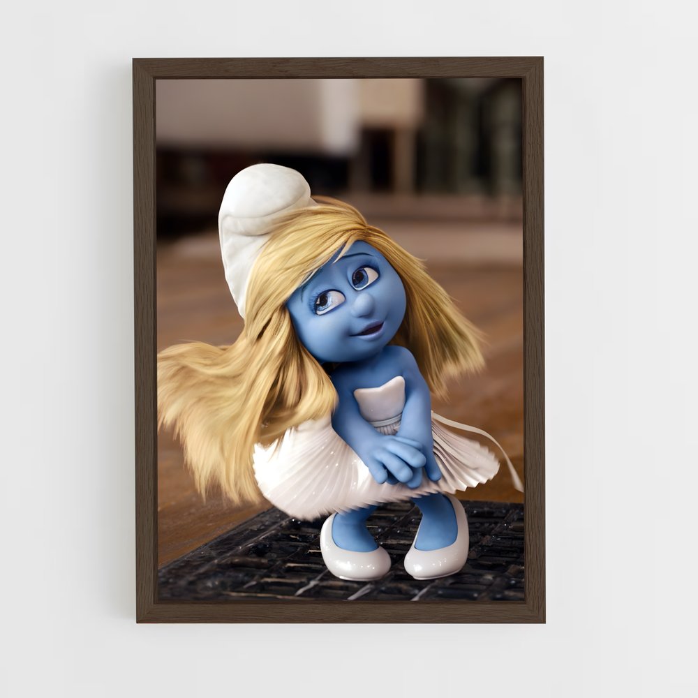 ap-smurfette-1 cadre Bois foncé