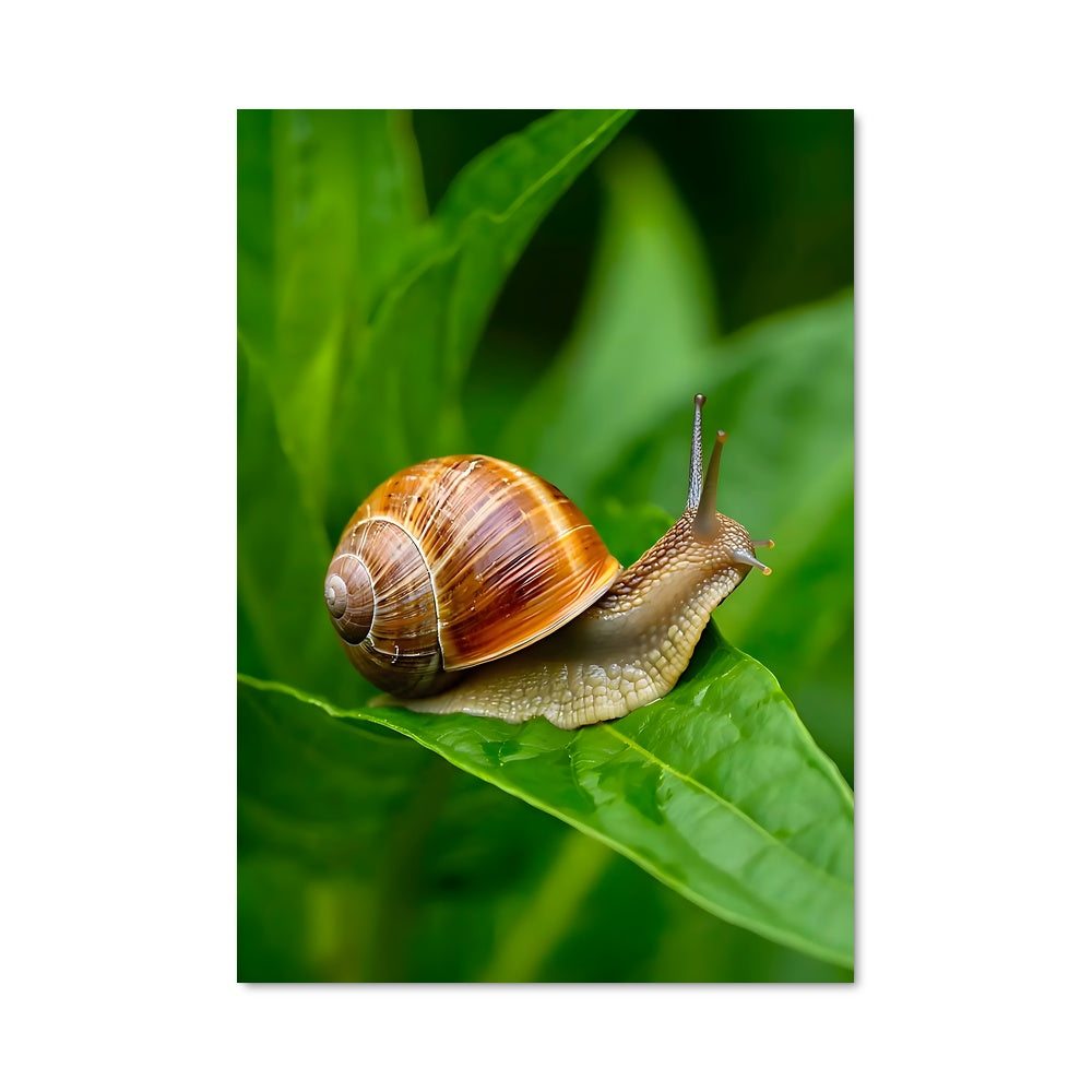 Poster Escargot Émeraude