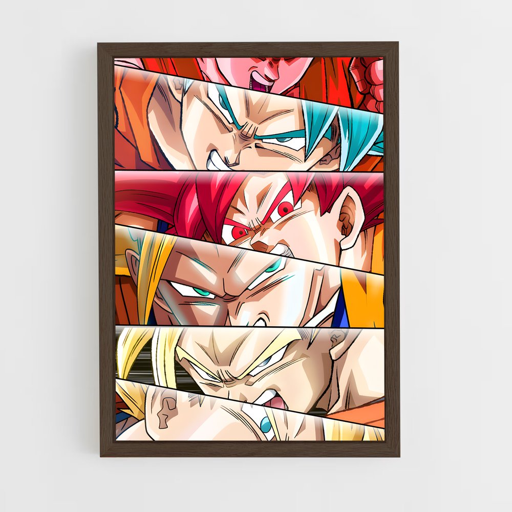 ap-son goku-7 cadre Bois foncé