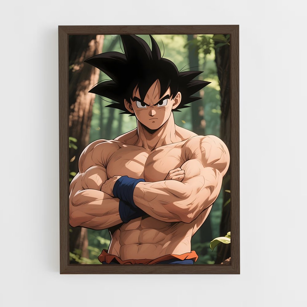 ap-son goku-9 cadre Bois foncé
