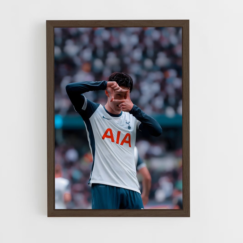 ap-son heung-min-2 cadre Bois foncé