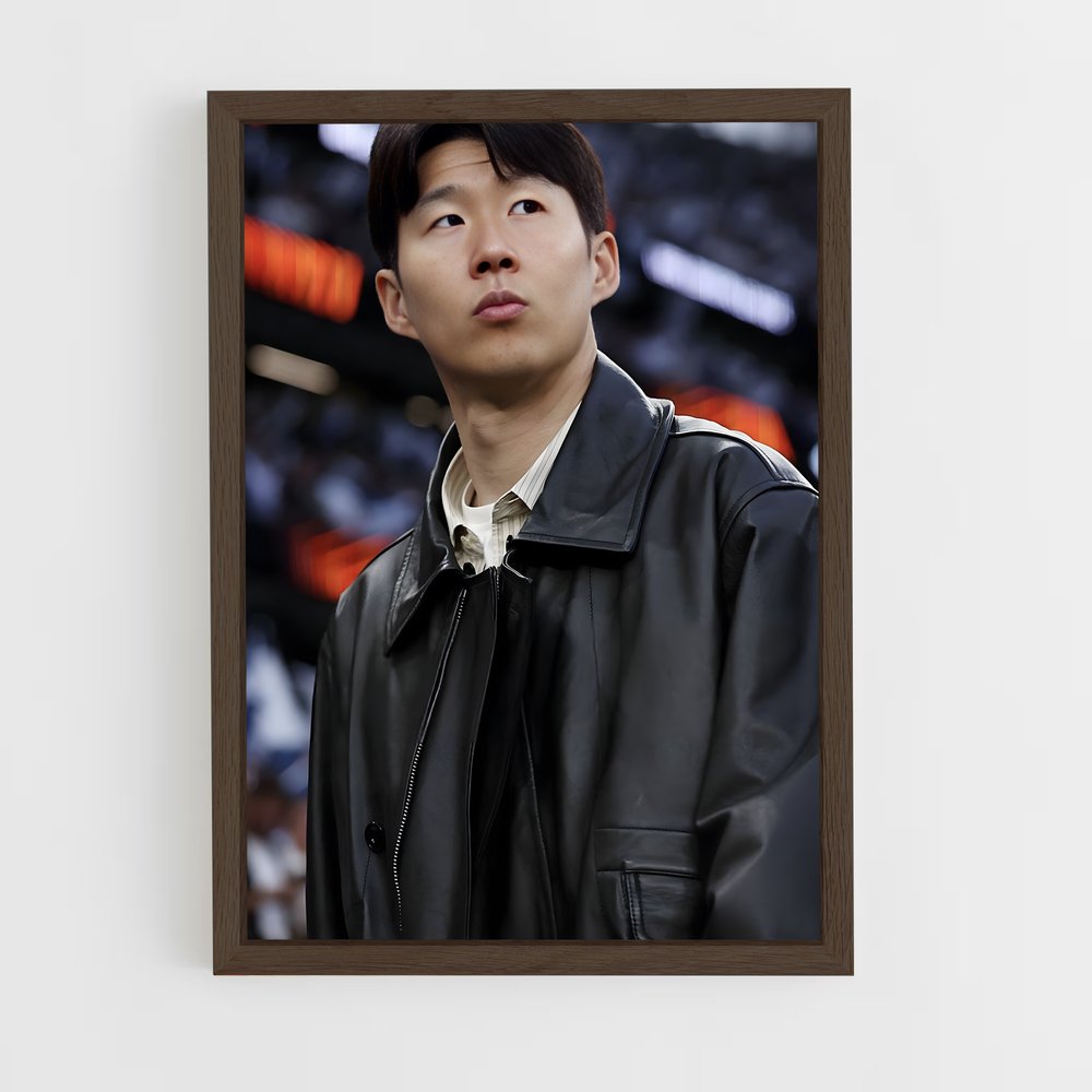 ap-son heung-min-8 cadre Bois foncé