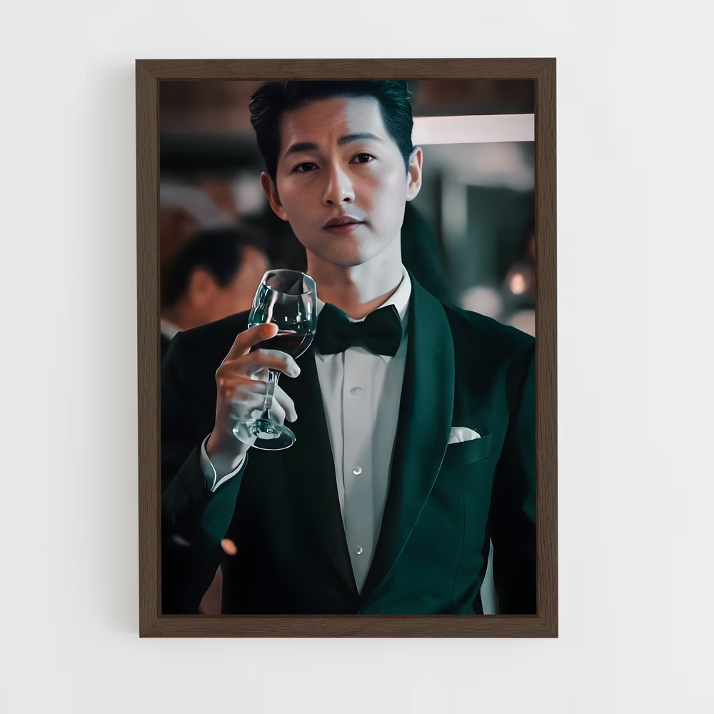 ap-song joong-ki-6 cadre Bois foncé