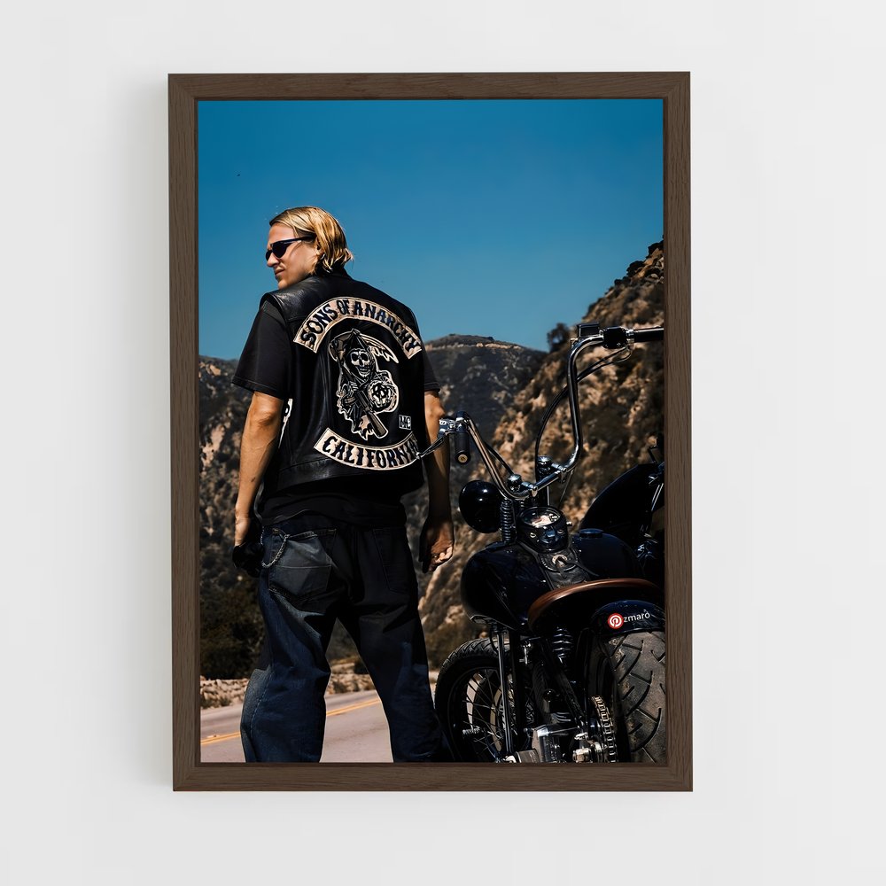 ap-sons of anarchy-1 cadre Bois foncé