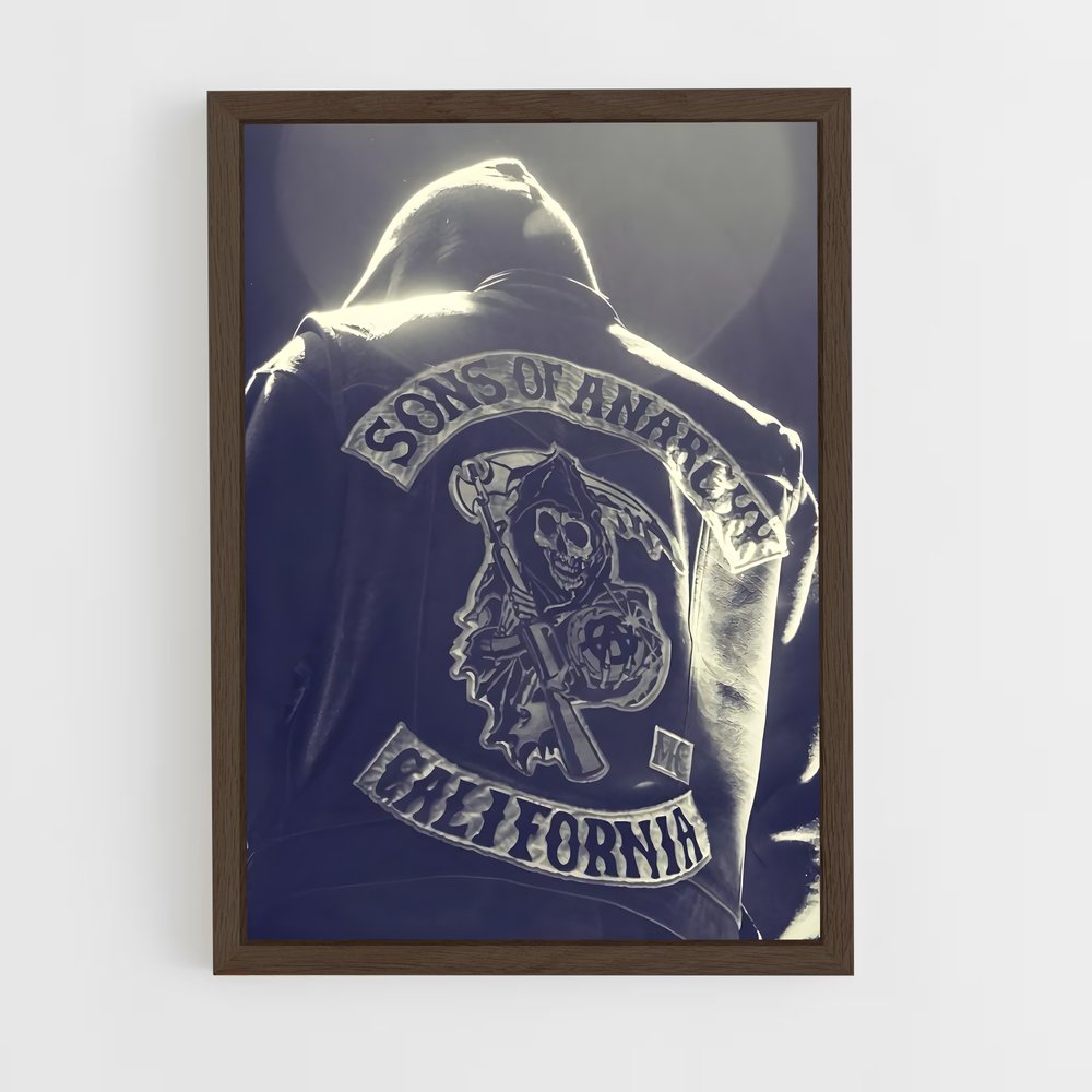 ap-sons of anarchy-7 cadre Bois foncé