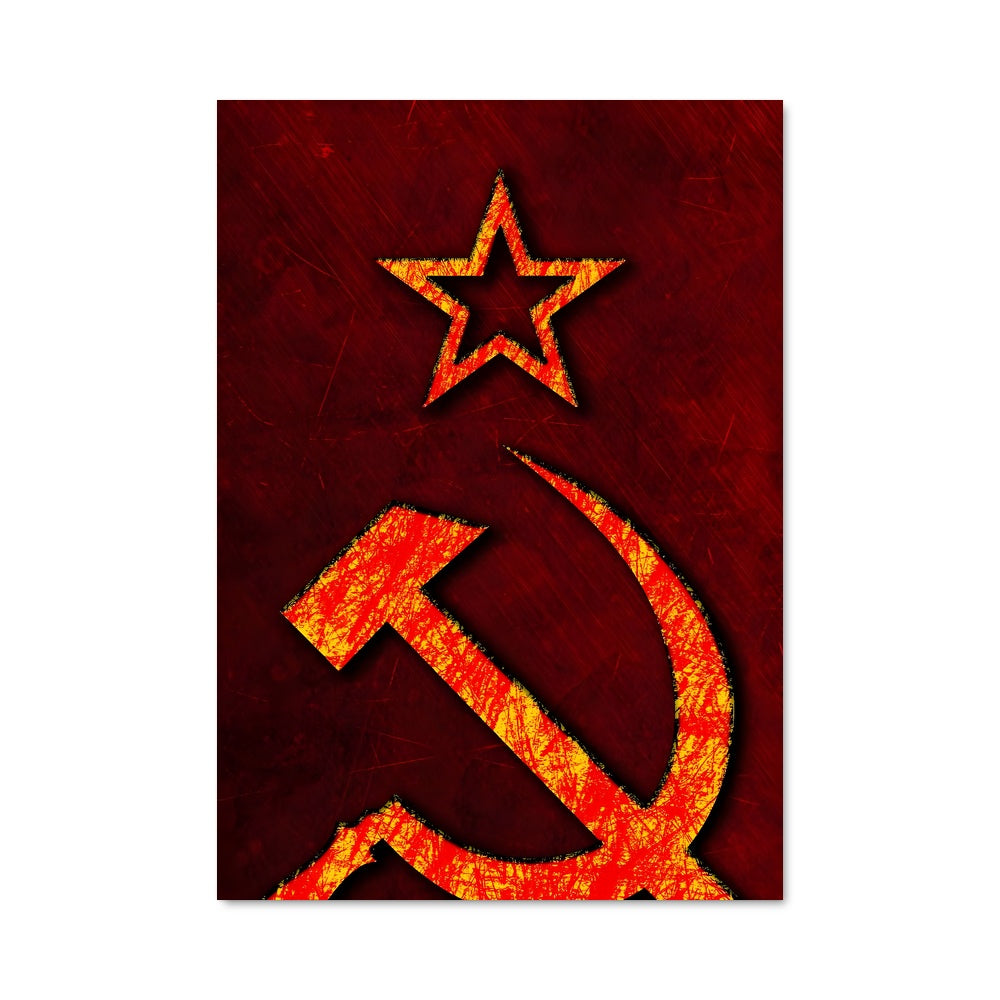 Poster Soviet union flag 85723