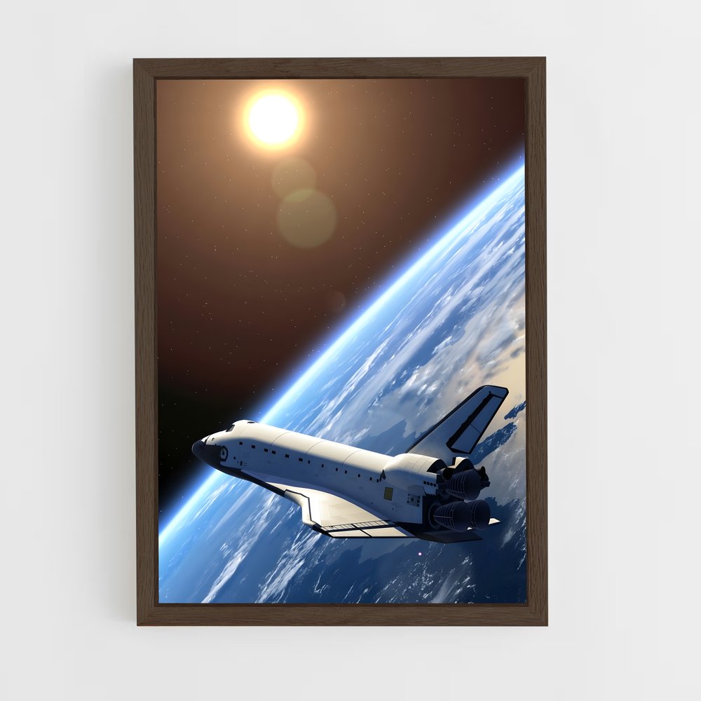 ap-space shuttle-3 cadre Bois foncé