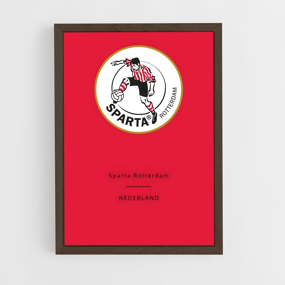 ap-sparta rotterdam-3 cadre Bois foncé