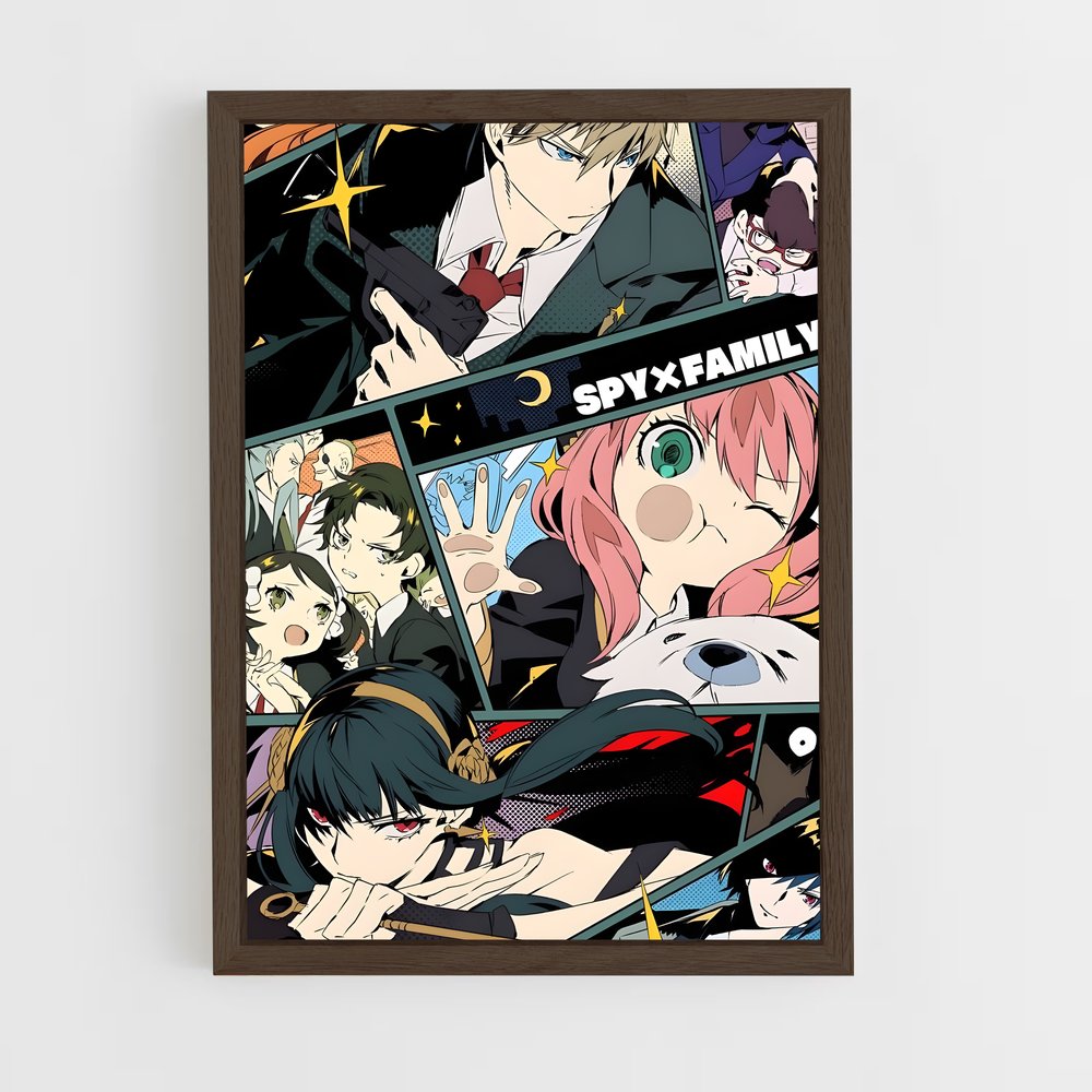 ap-spy x family-3 cadre Bois foncé