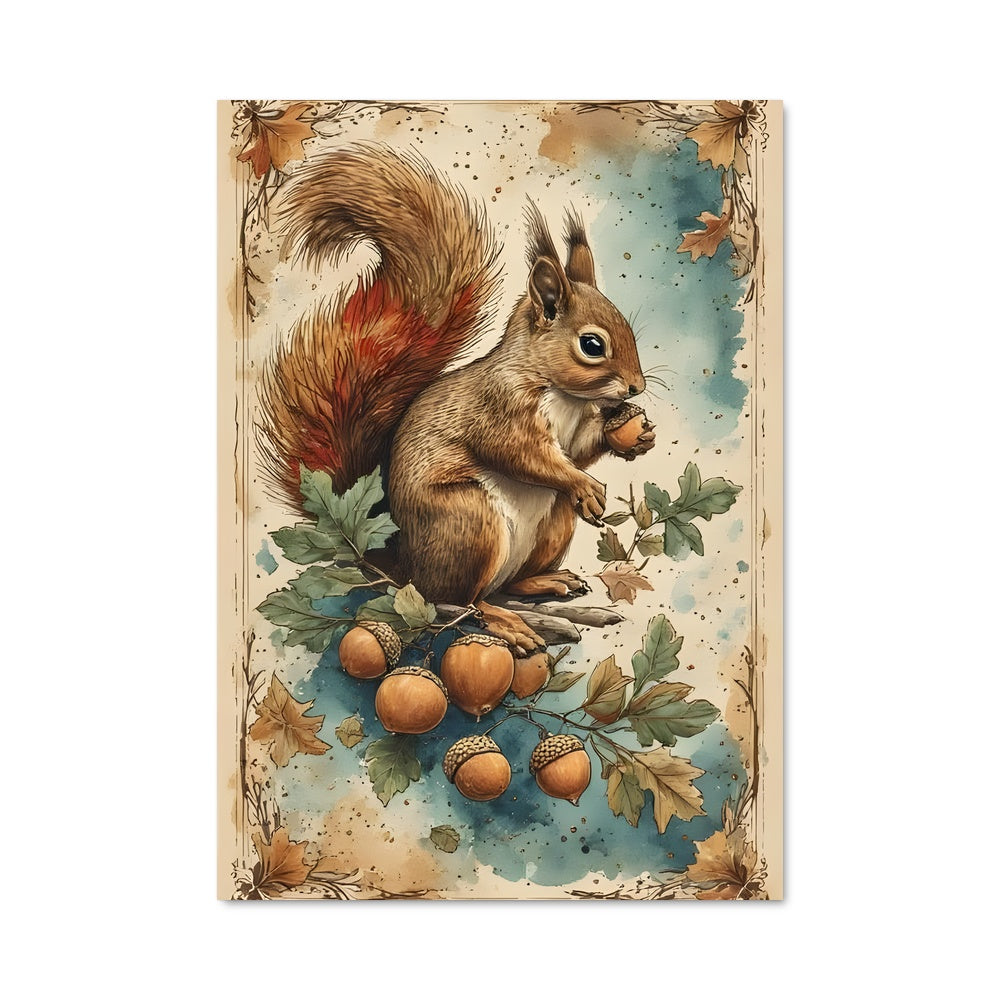 Poster Ecureuil Gourmet