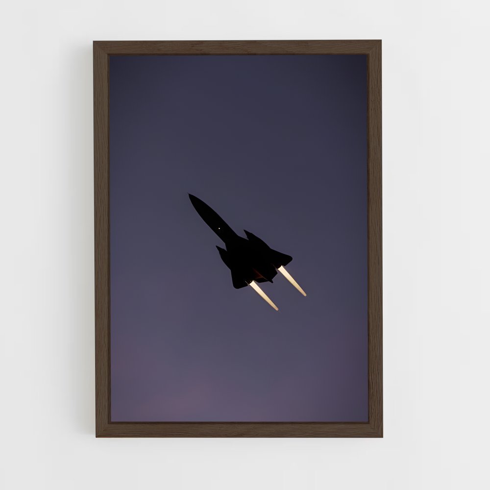 ap-sr-71 blackbird-2 cadre Bois foncé