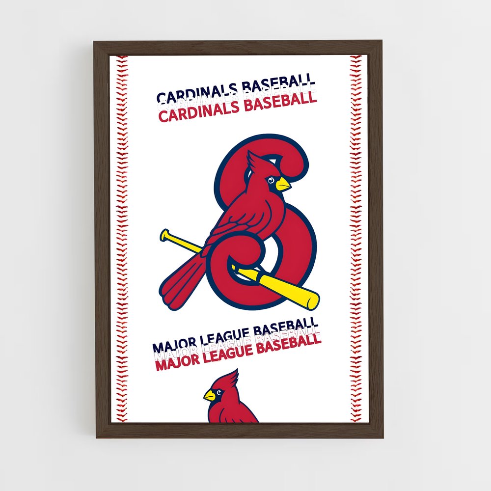 ap-st. louis cardinals-5 cadre Bois foncé