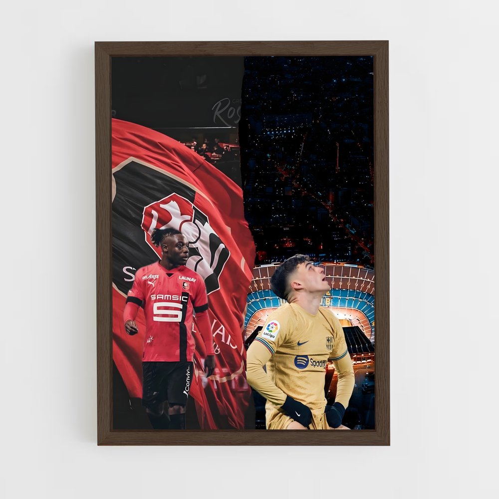 ap-stade rennais fc-12 cadre Bois foncé