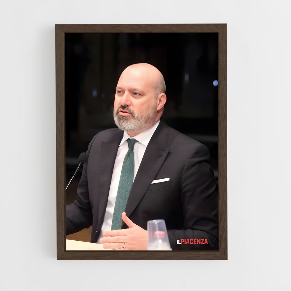 ap-stefano bonaccini-1 cadre Bois foncé