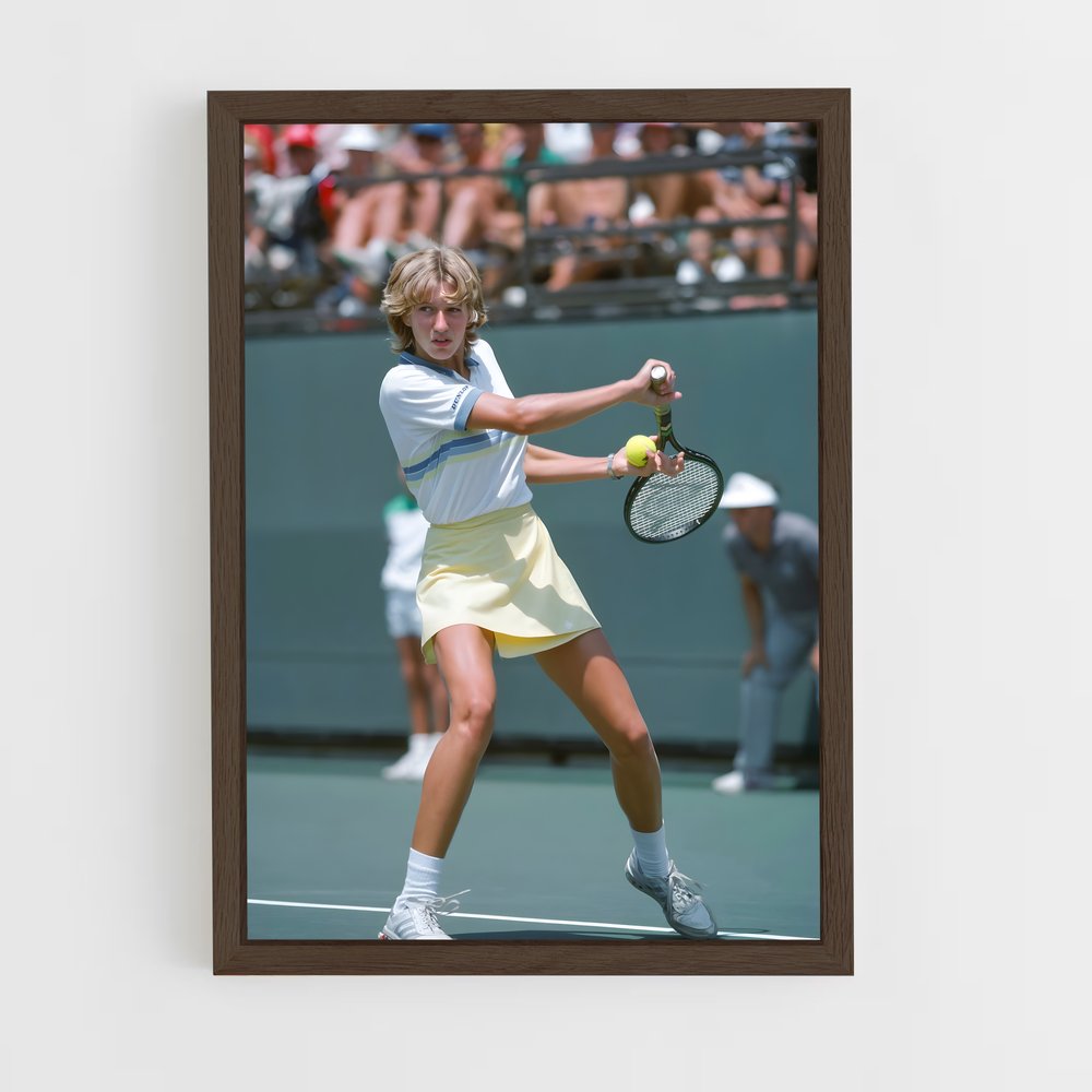 ap-steffi graf-2 cadre Bois foncé