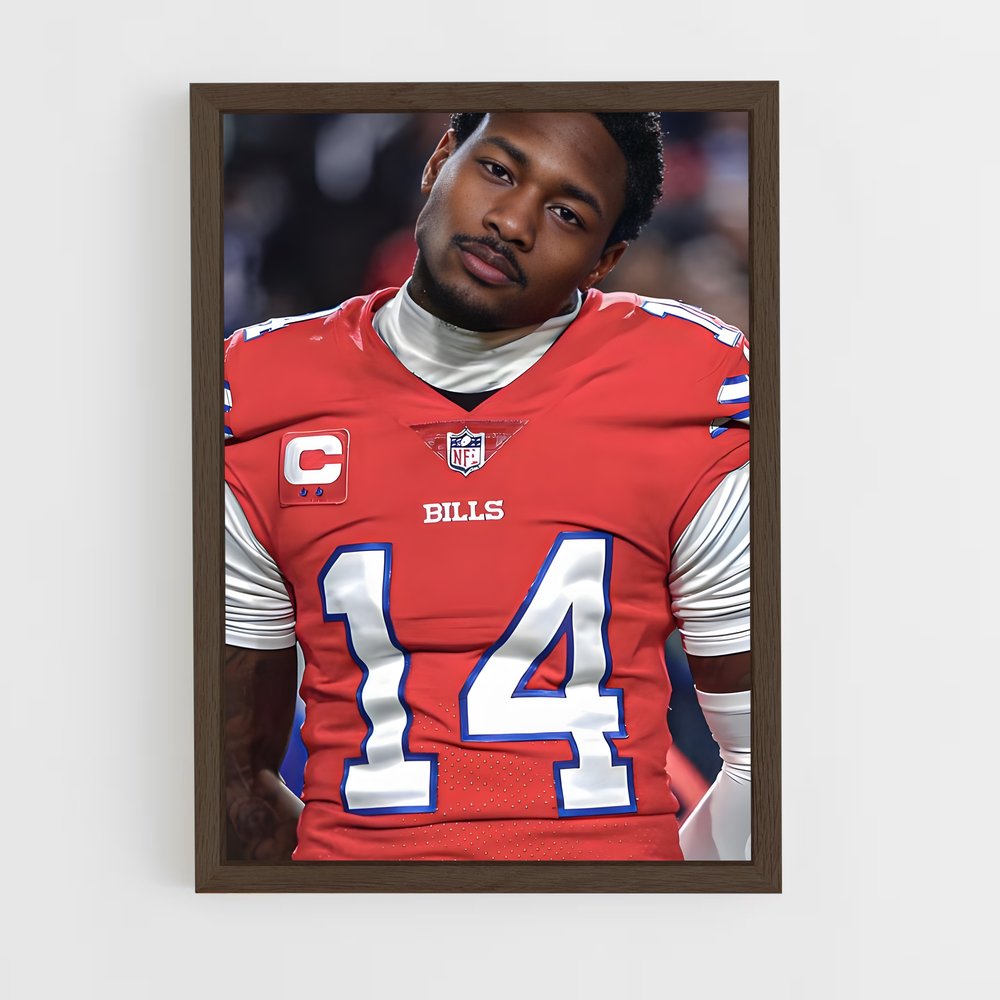 ap-stefon diggs-3 cadre Bois foncé