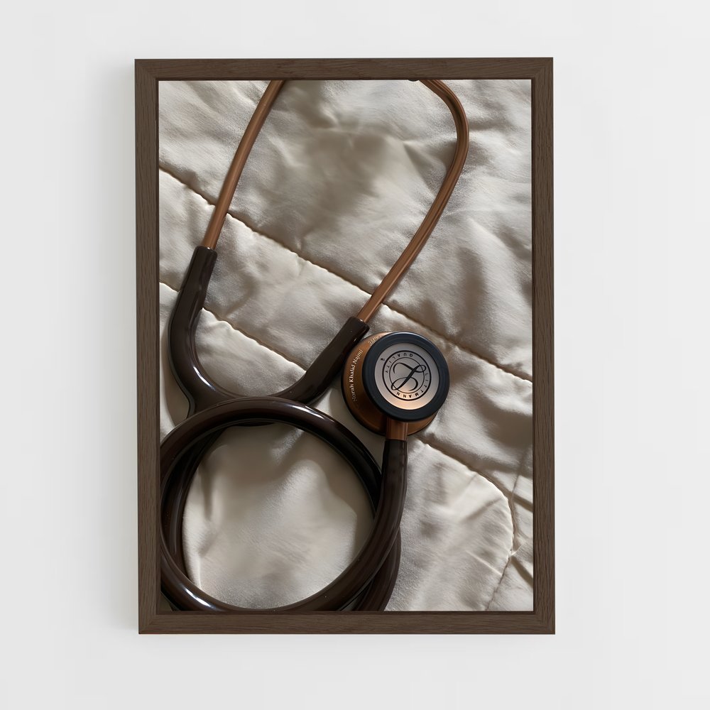 ap-stethoscope-1 cadre Bois foncé