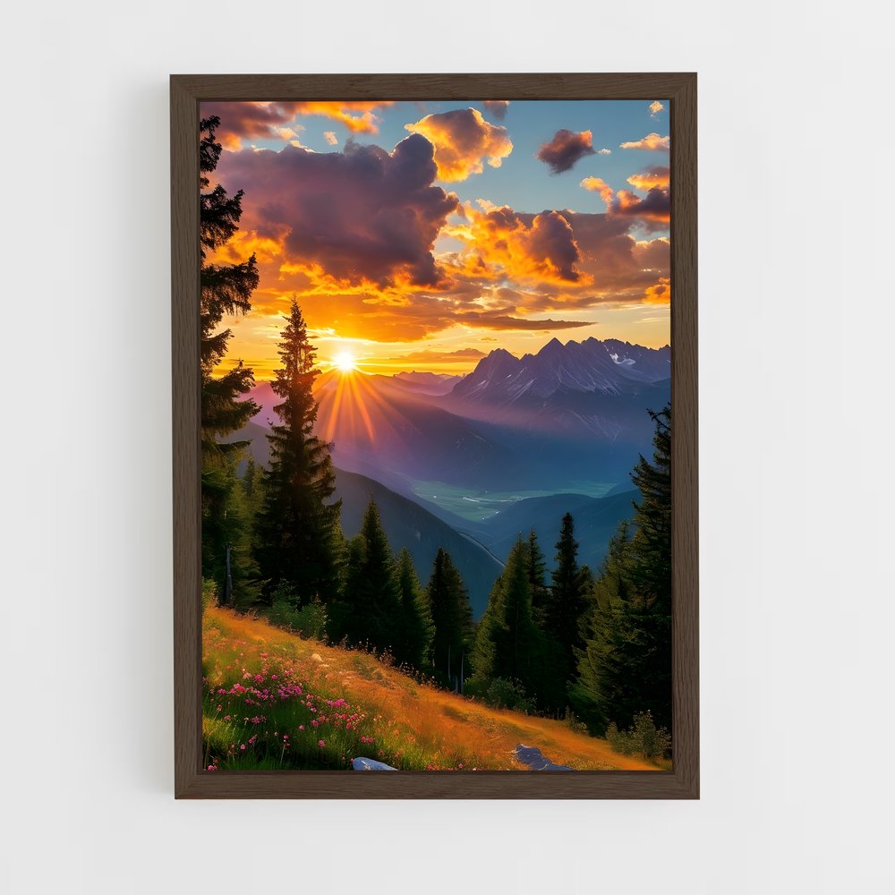 ap-sunrise-12 cadre Bois foncé