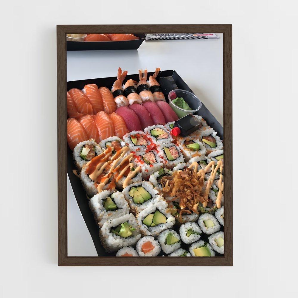 ap-sushi-1 cadre Bois foncé