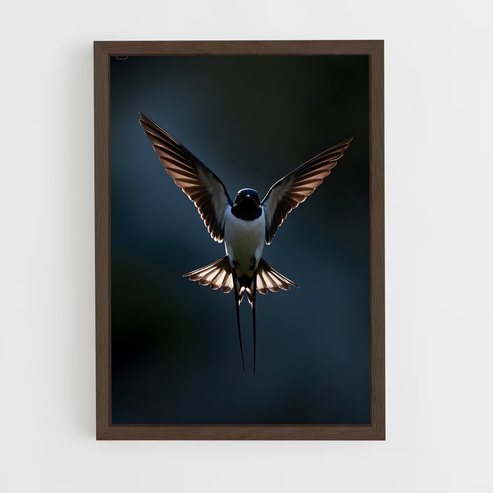 ap-swallow-7 cadre Bois foncé