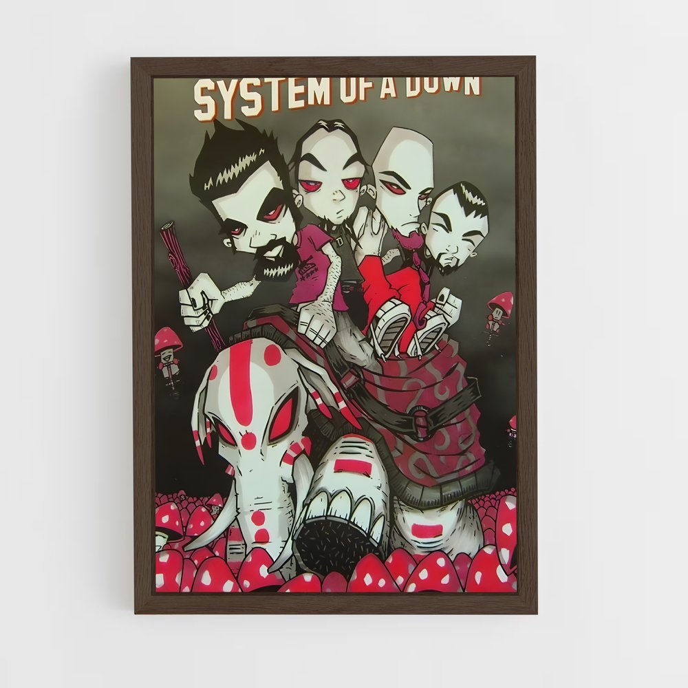 ap-system of a down-1 cadre Bois foncé