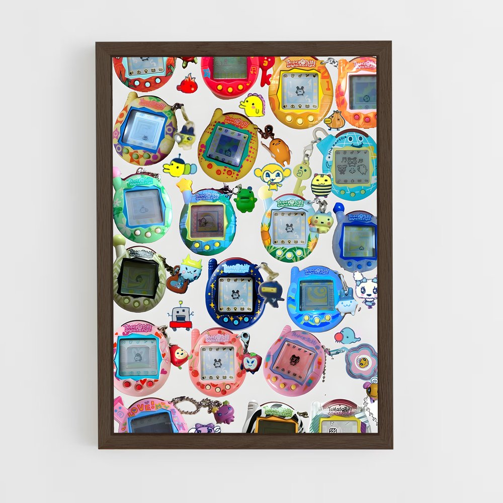 ap-tamagotchi-2 cadre Bois foncé