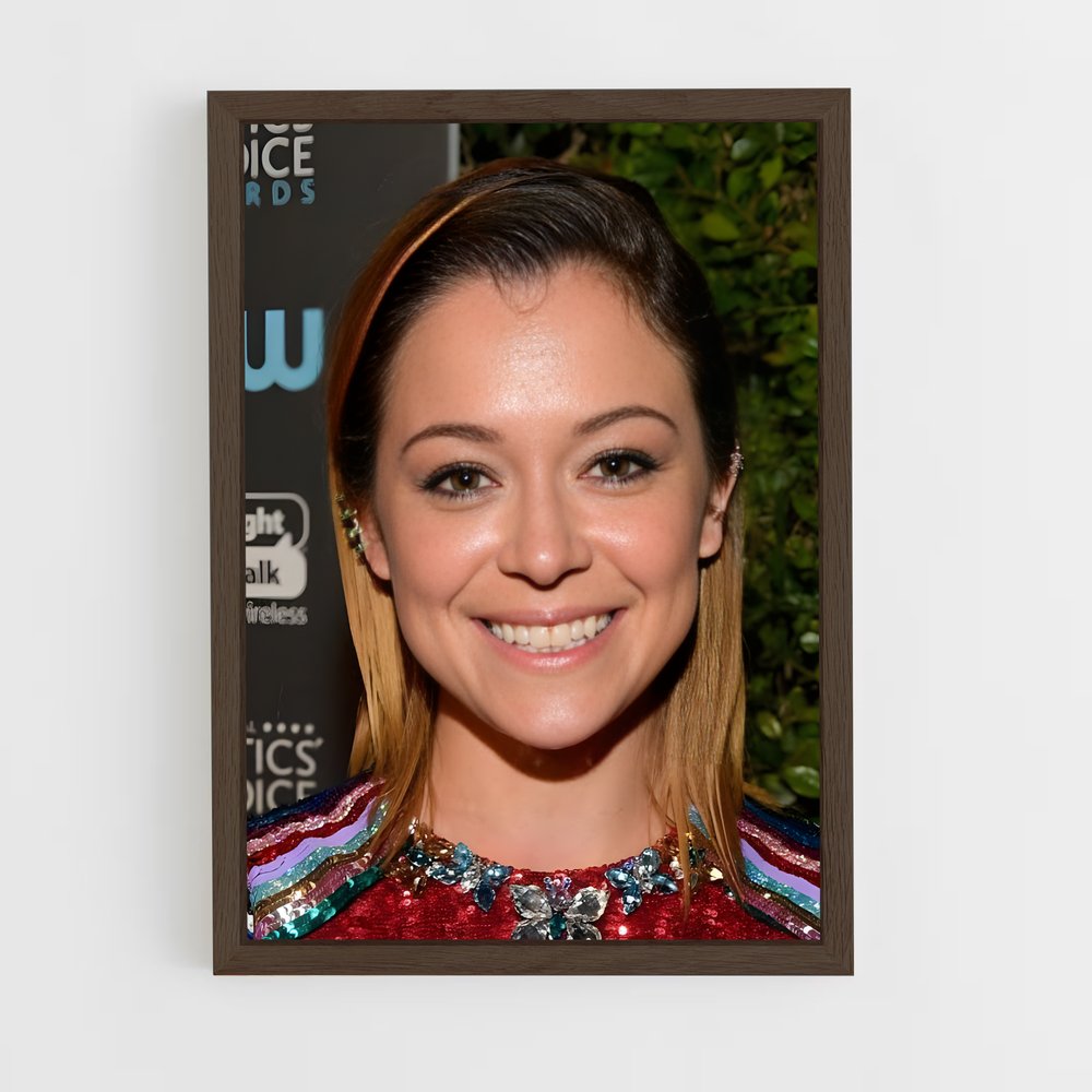 ap-tatiana maslany-4 cadre Bois foncé