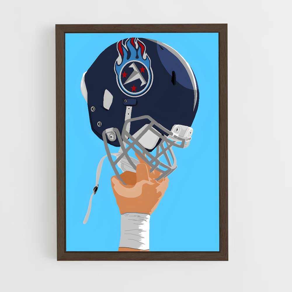 ap-tennessee titans-4 cadre Bois foncé
