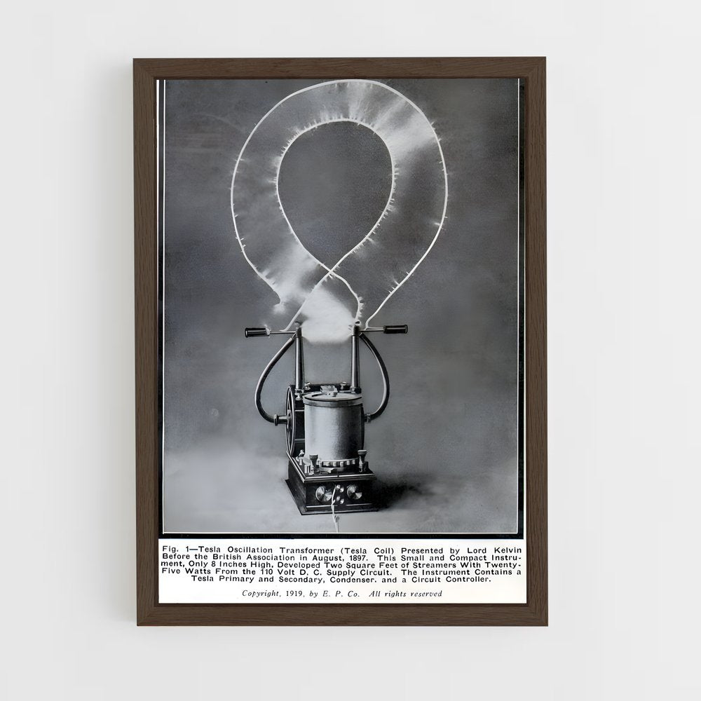 ap-tesla coil-3 cadre Bois foncé