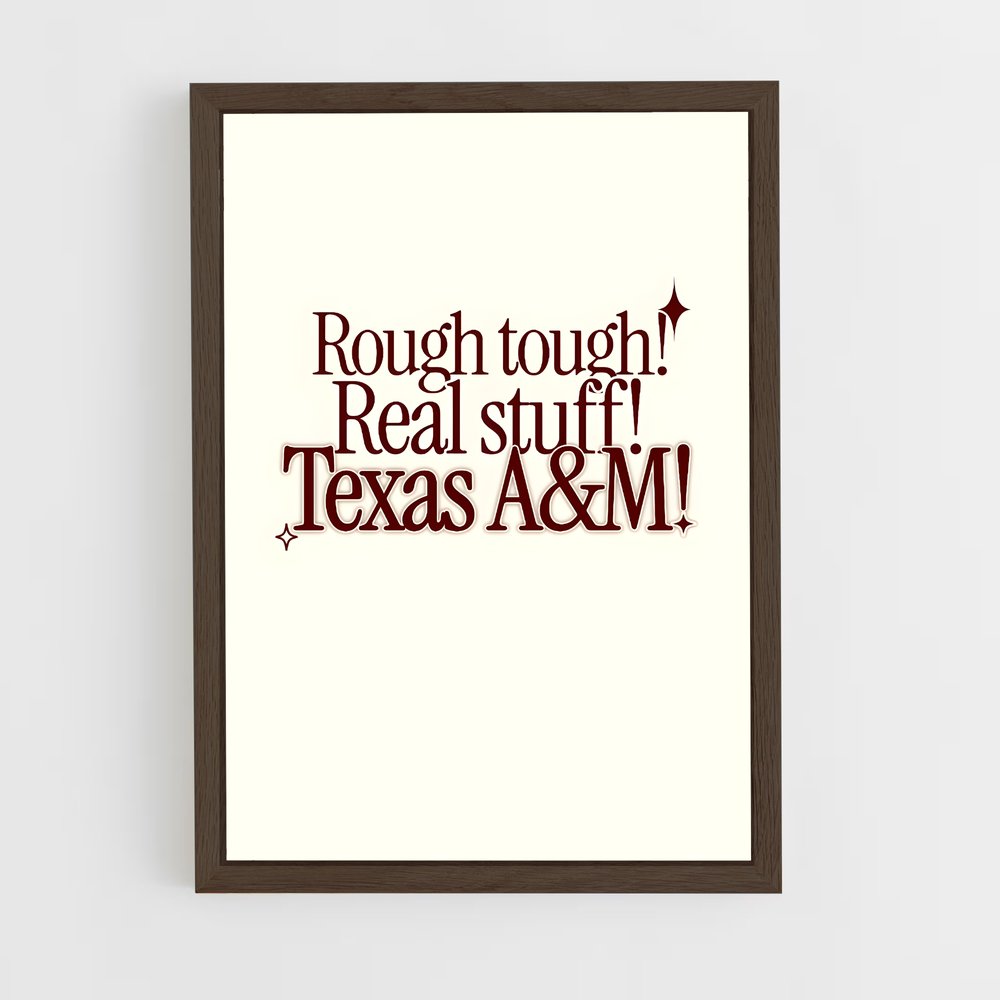 ap-texas aandm aggies-9 cadre Bois foncé