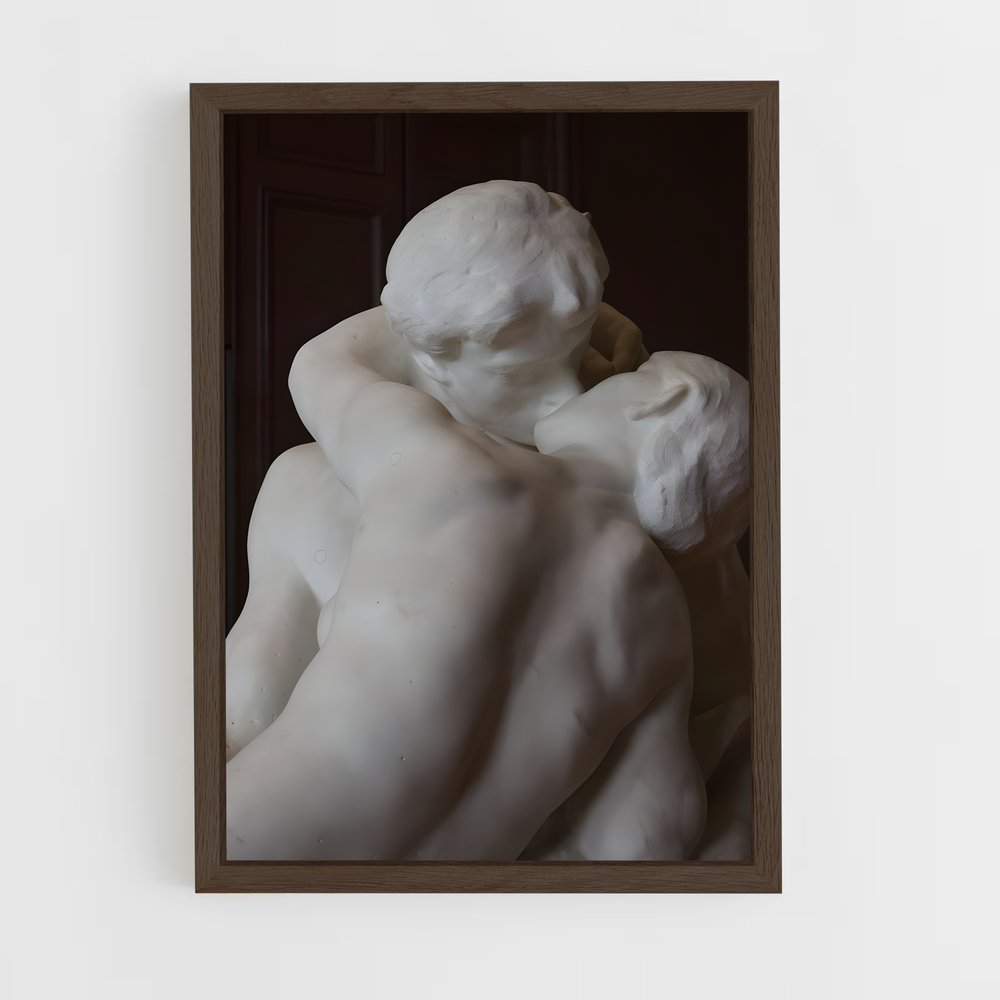 ap-the kiss rodin-6 cadre Bois foncé