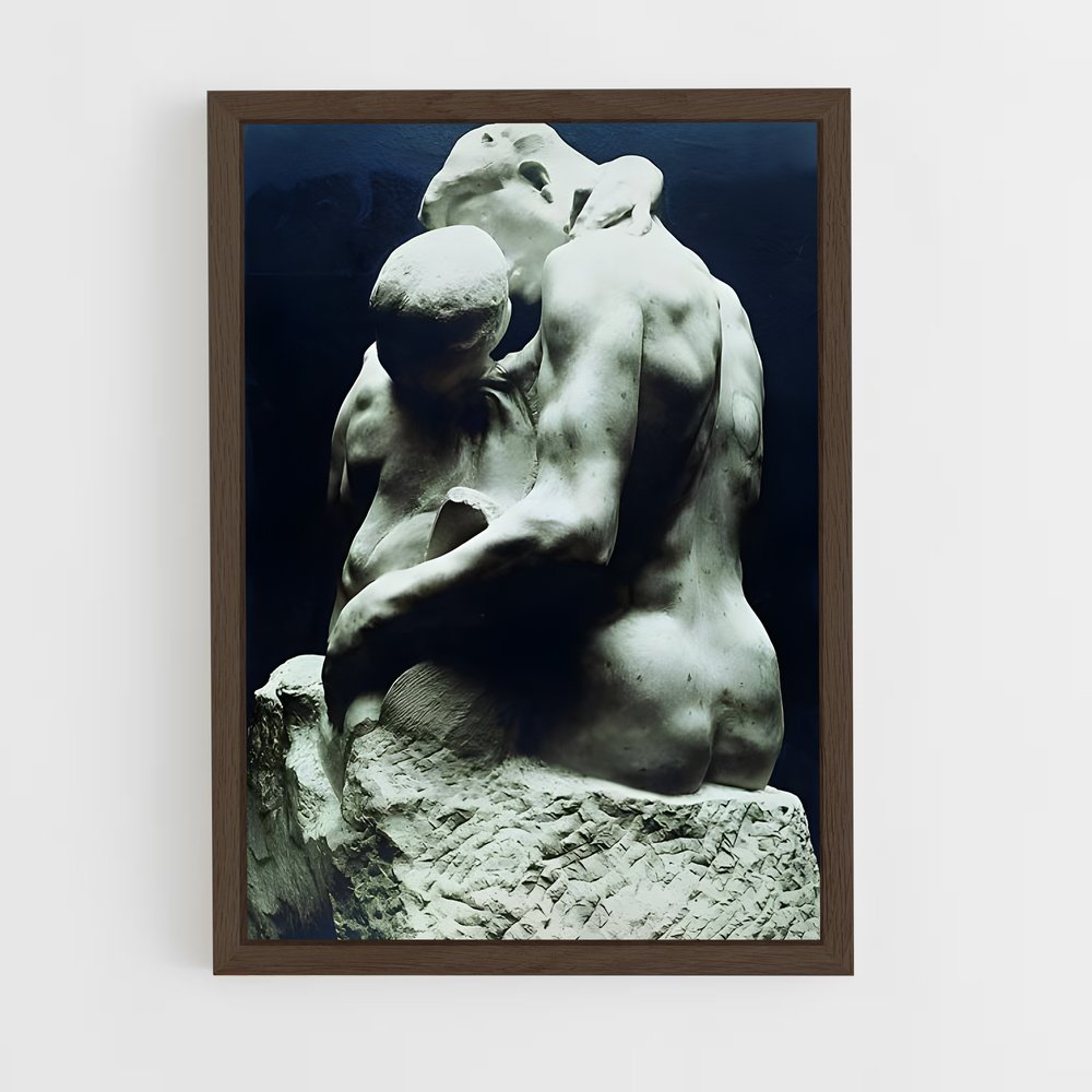 ap-the kiss rodin-9 cadre Bois foncé