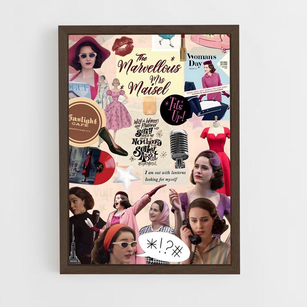 ap-the marvelous mrs maisel-5 cadre Bois foncé