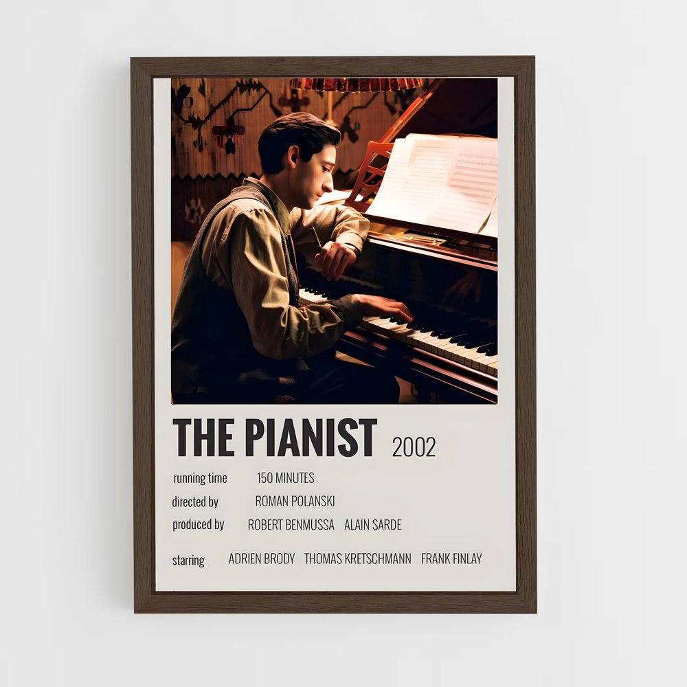 ap-the pianist-1 cadre Bois foncé