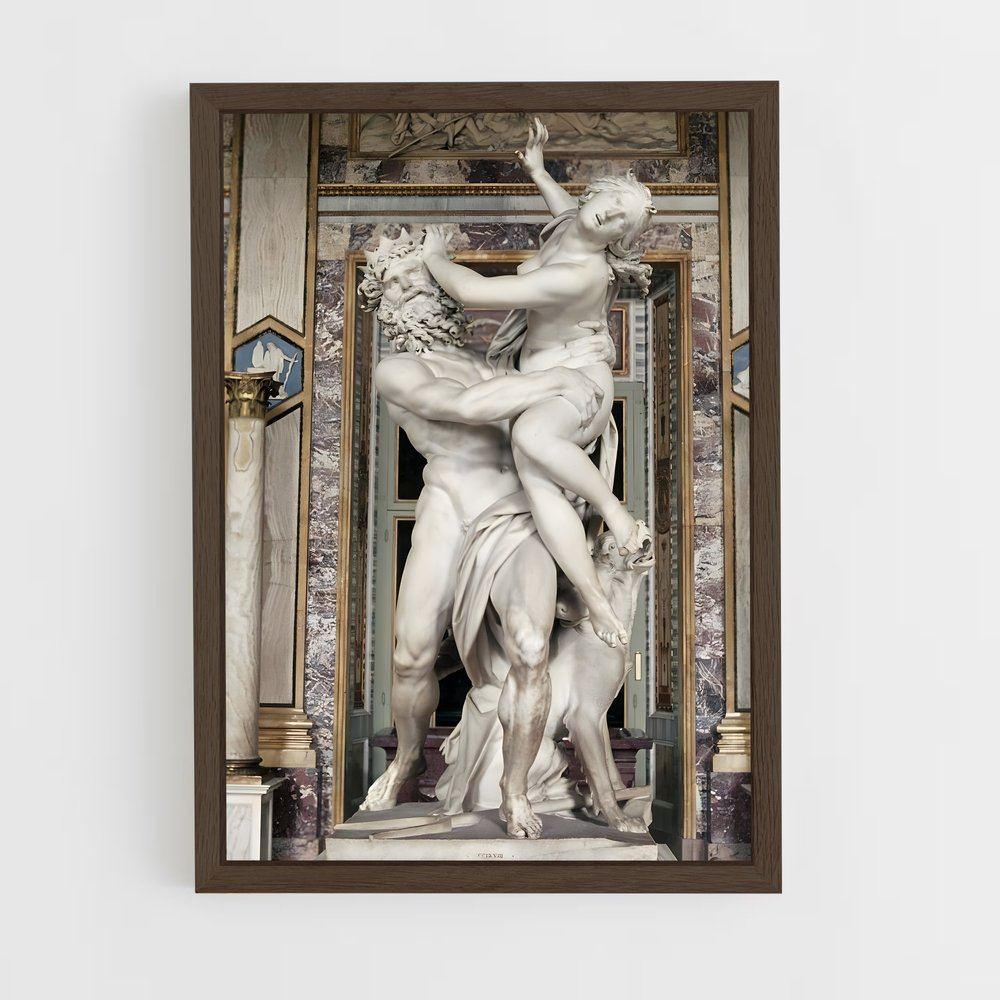 ap-the rape of proserpina bernini-10 cadre Bois foncé