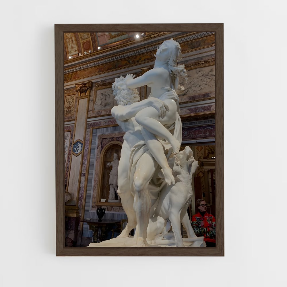 ap-the rape of proserpina bernini-5 cadre Bois foncé