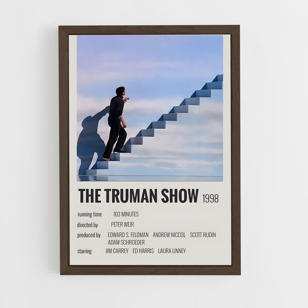 ap-the truman show-1 cadre Bois foncé
