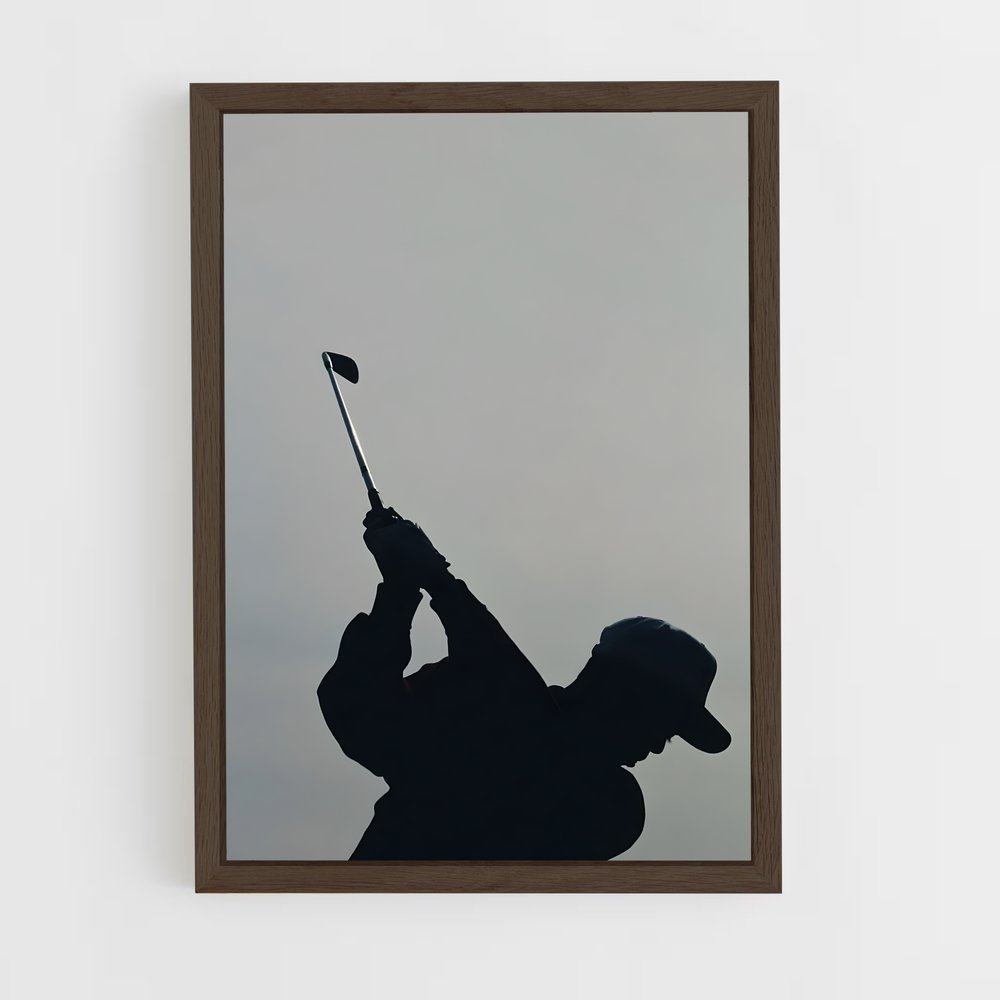 ap-tiger woods-3 cadre Bois foncé