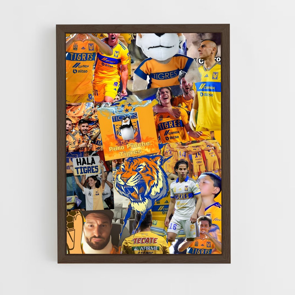 ap-tigres uanl-1 cadre Bois foncé