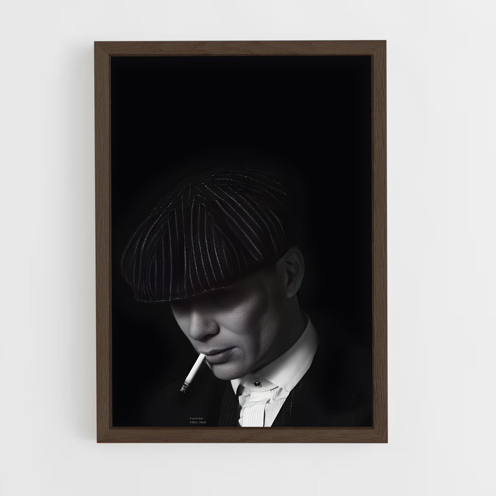 ap-tommy shelby-7 cadre Bois foncé