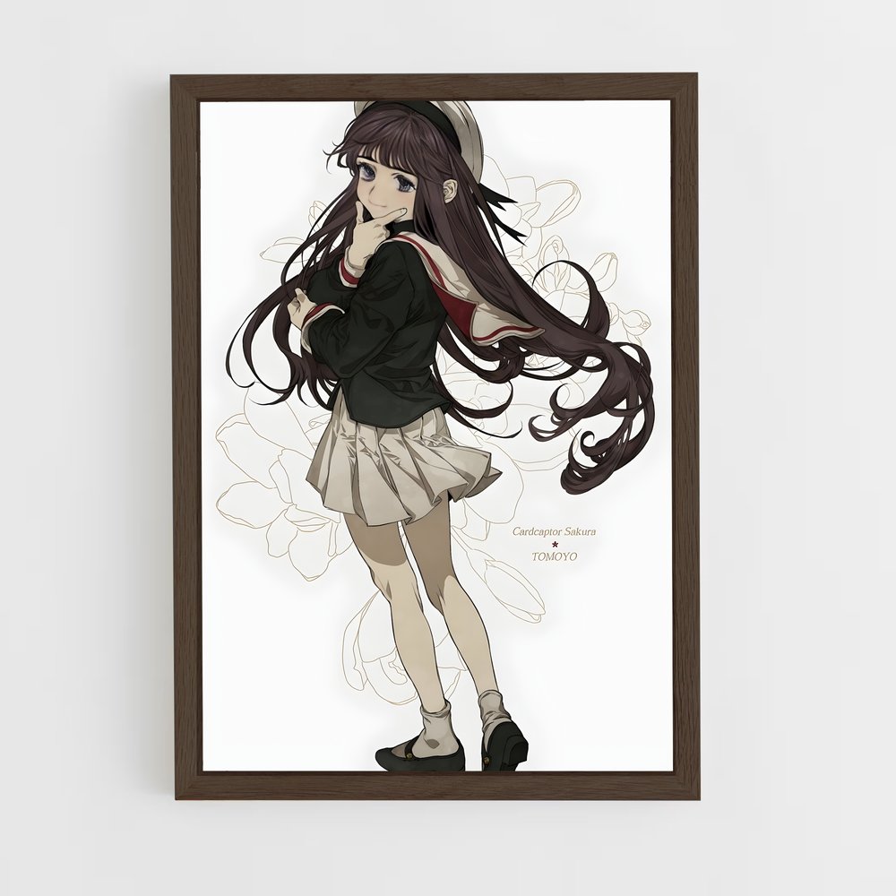 ap-tomoyo daidouji-4 cadre Bois foncé