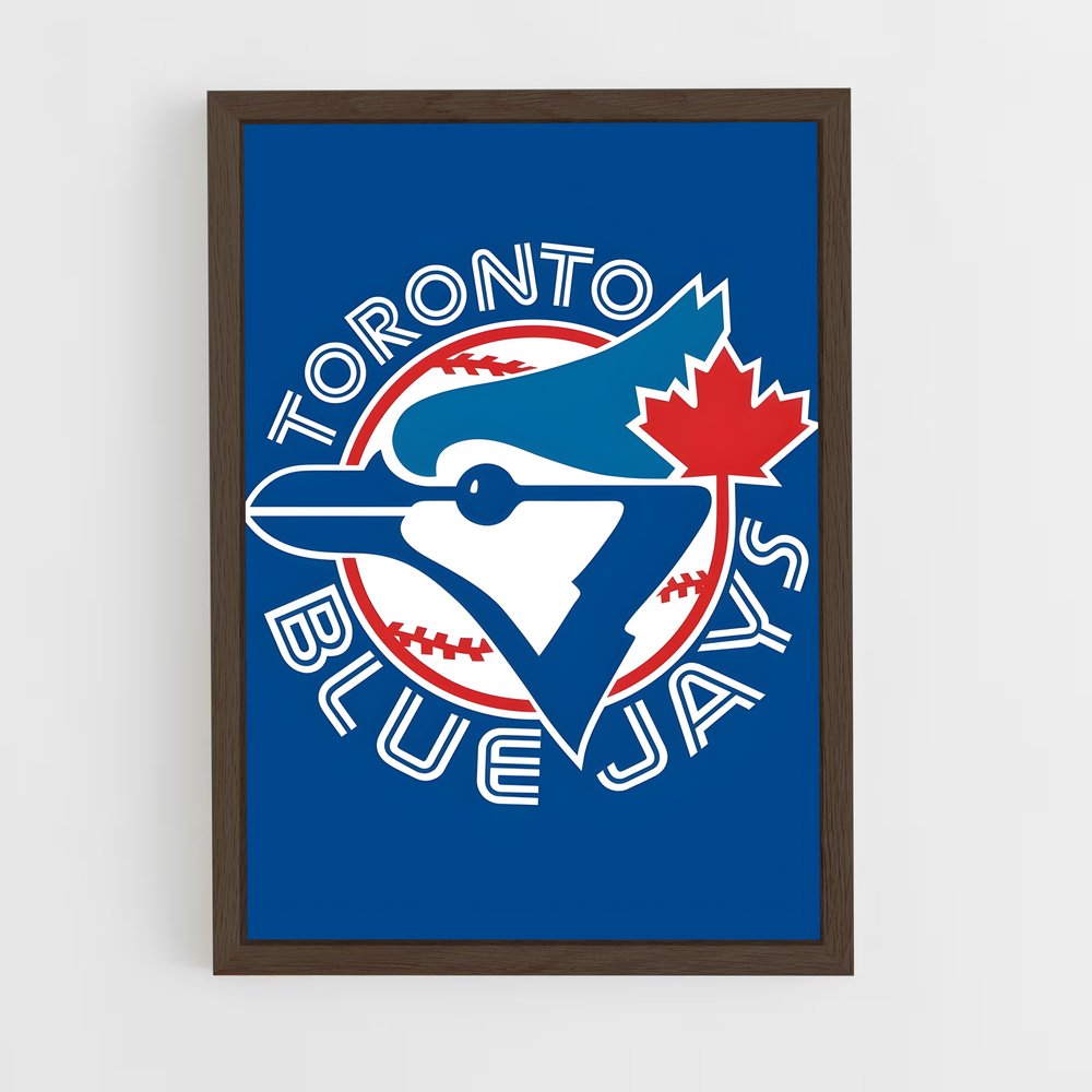 ap-toronto blue jays-7 cadre Bois foncé