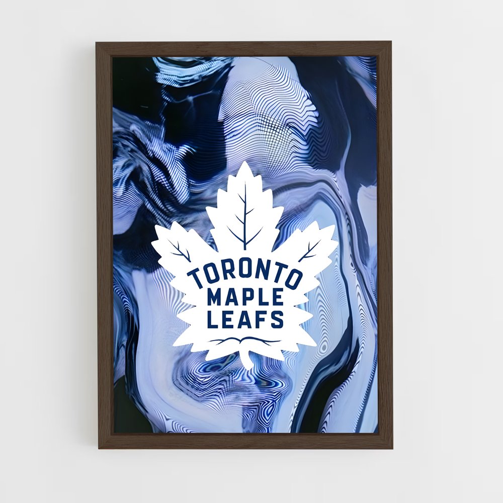 ap-toronto maple leafs-11 cadre Bois foncé