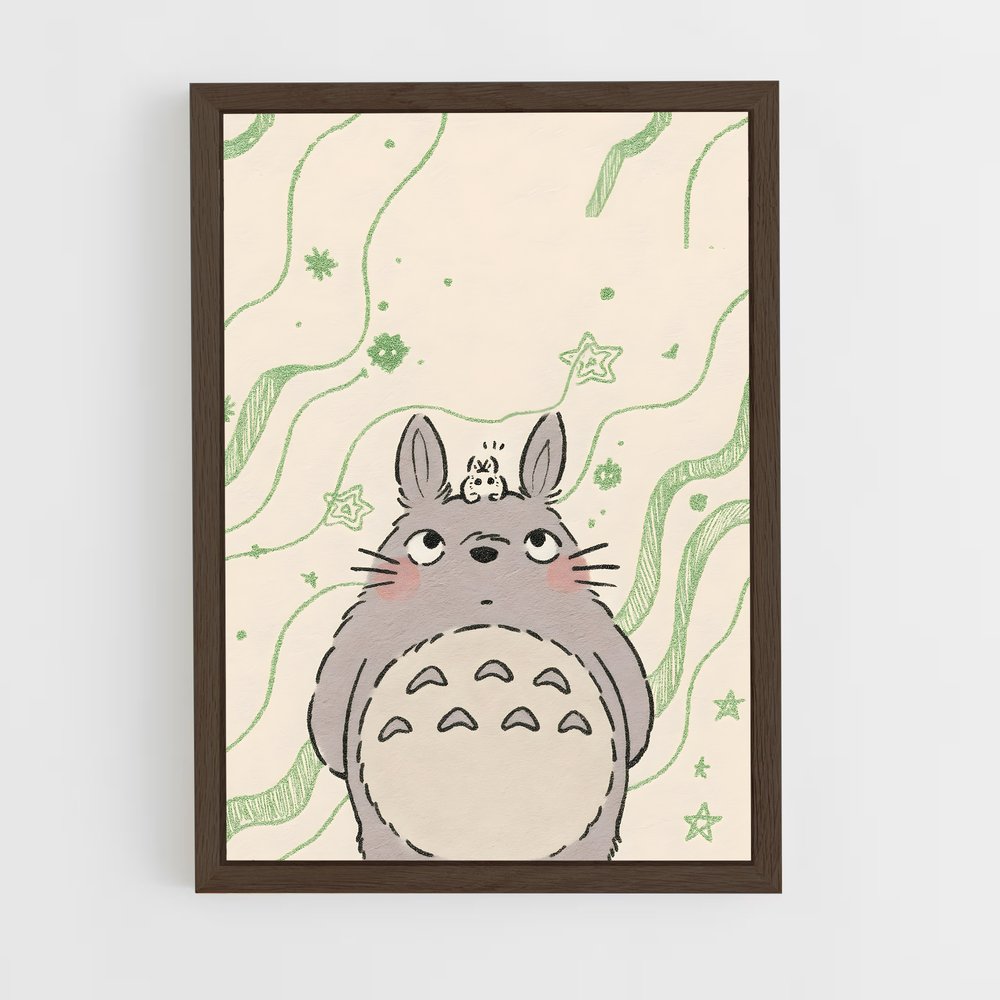 ap-totoro-10 cadre Bois foncé