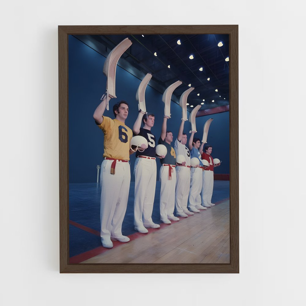 ap-traditional basque pelota-3 cadre Bois foncé