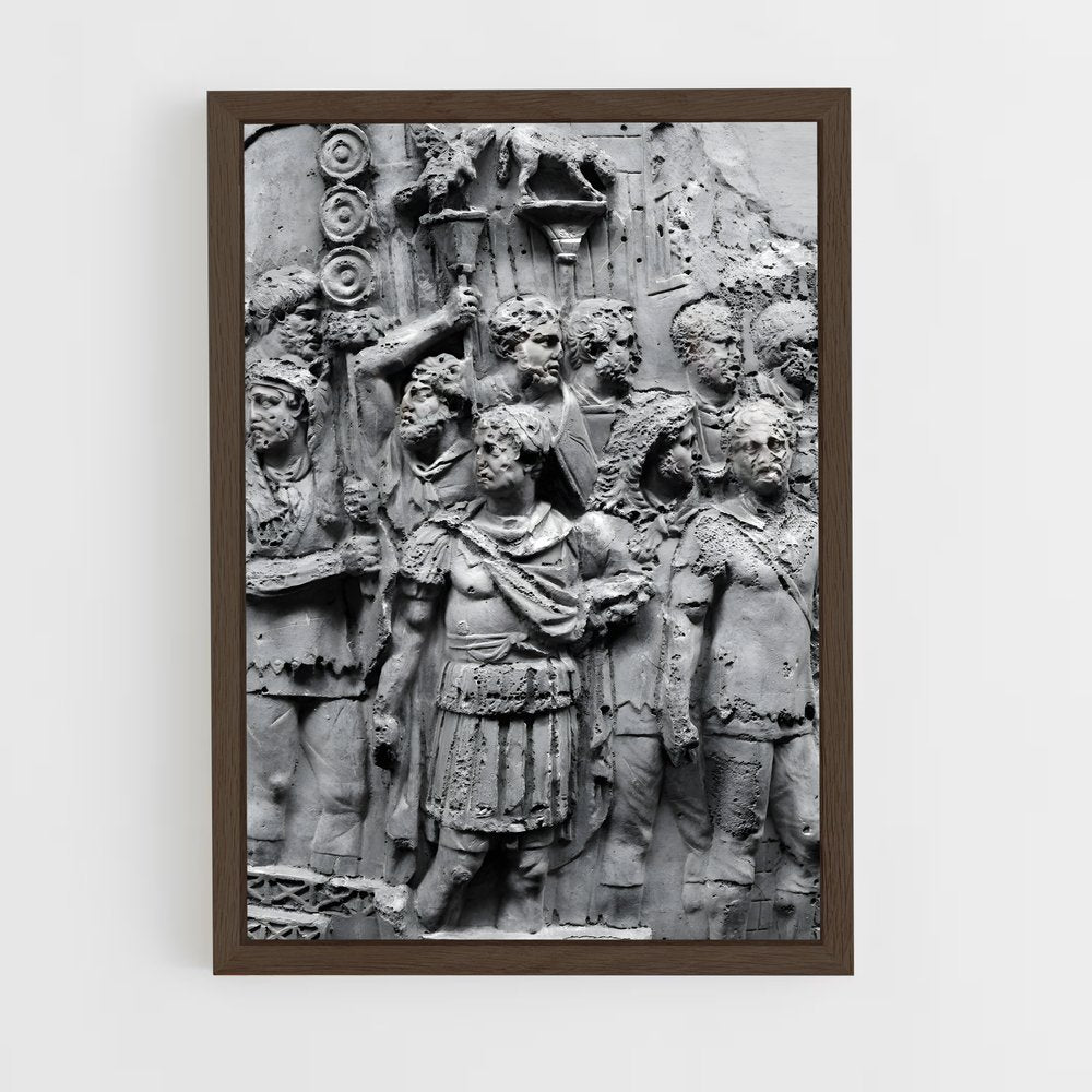 ap-trajan column reliefs-3 cadre Bois foncé