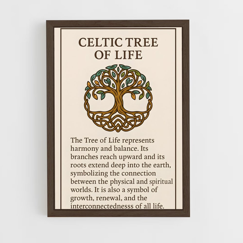 ap-tree of life-6 cadre Bois foncé