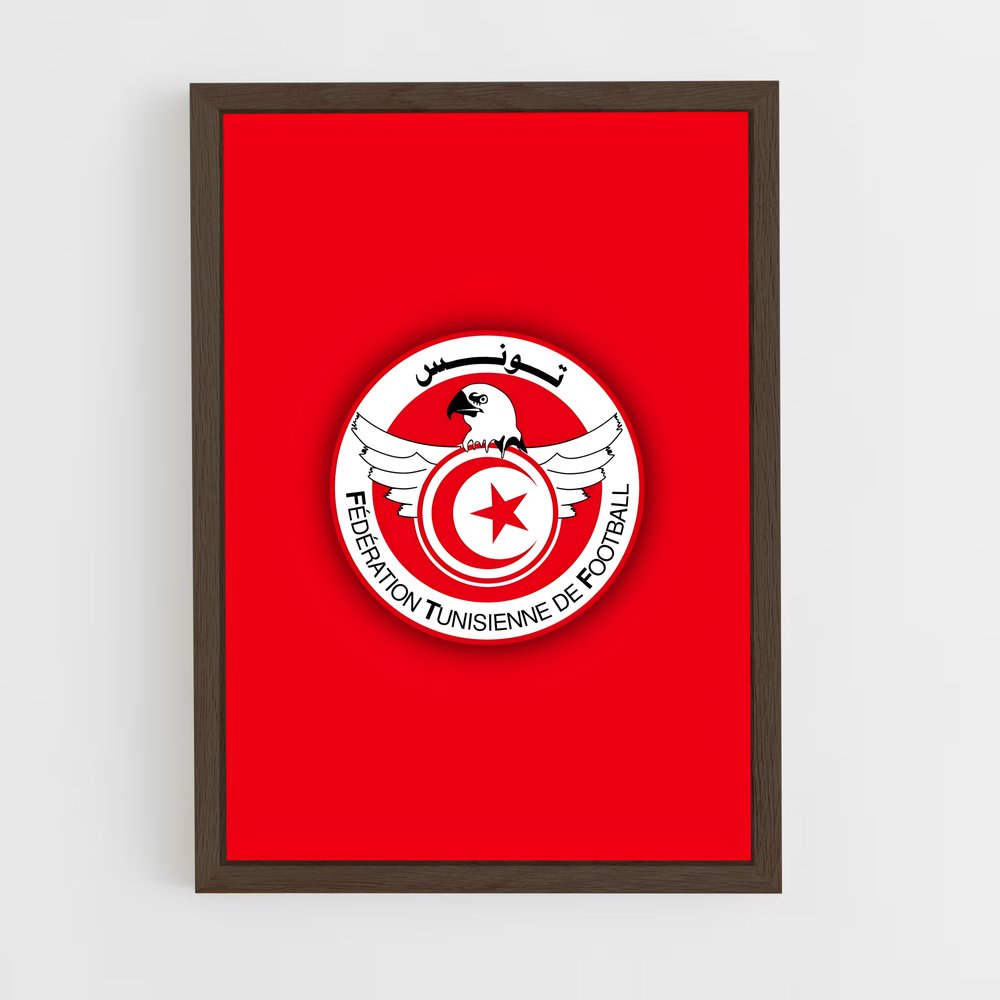 ap-tunisia national football team-1 cadre Bois foncé