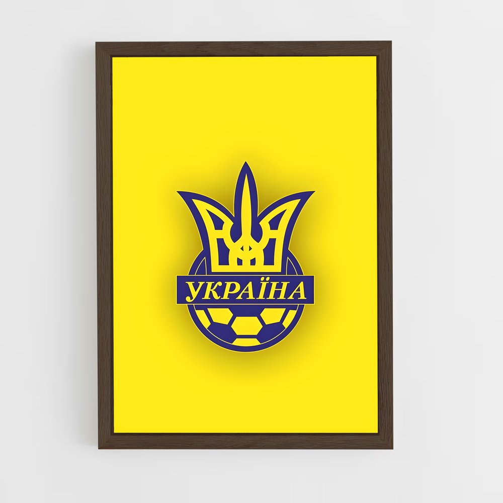 ap-ukraine national football team-5 cadre Bois foncé